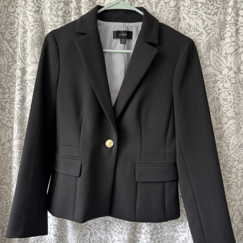 J.Crew Black Blazer 6P